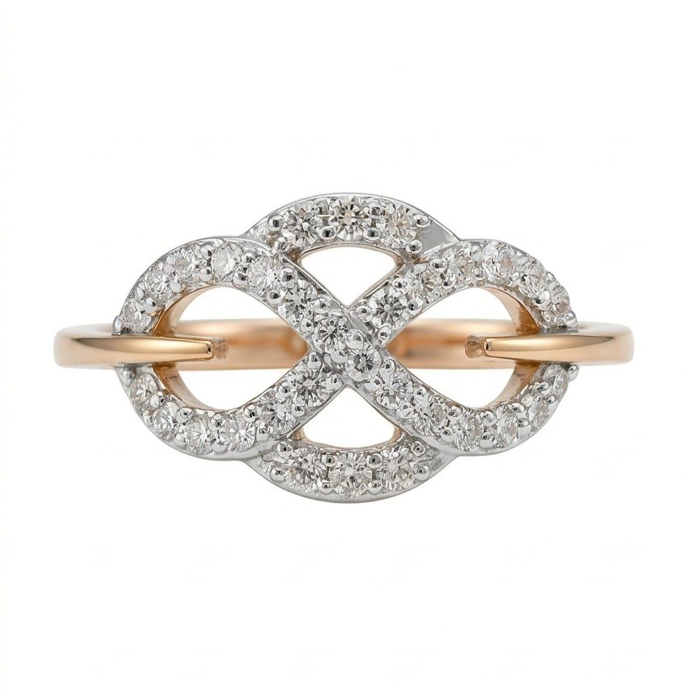 18KT Yellow Gold 0.34 Carat Round Diamond Ring | Innocence Design LR-21573