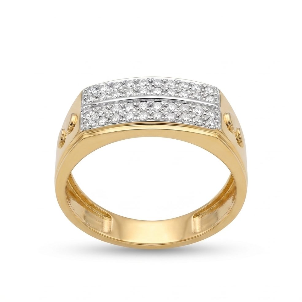 18KT Yellow Gold 0.57 Carat Round Diamond Ring | Innocence Design GR-22065