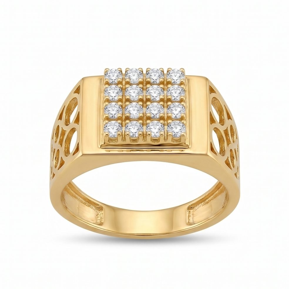 18KT Yellow Gold 0.56 Carat Round Diamond Ring | Innocence Design GR-22066
