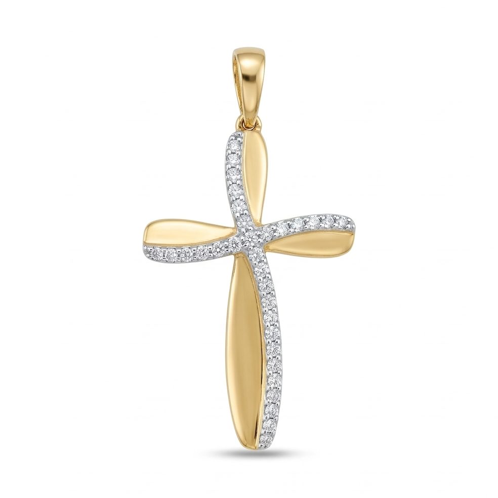 18KT Yellow Gold 0.17 Carat Round Diamond Ring | Innocence Design PD64420