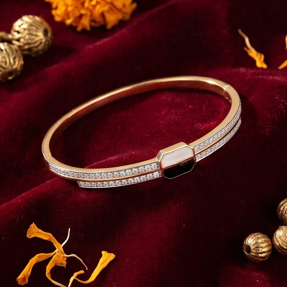 18KT Yellow Gold 0.49 Carat Round Diamond Bracelet | Innocence Design BR10657