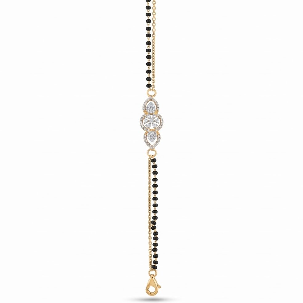 18KT Yellow Gold 0.66 Carat Round Diamond Bracelet | Innocence Design BC-675