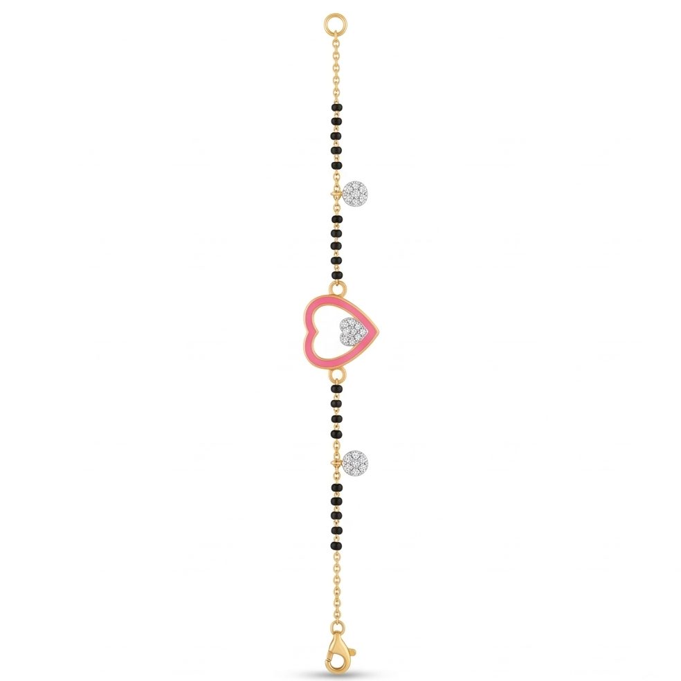 18KT Yellow Gold 0.29 Carat Round Diamond Bracelet | Innocence Design BR10631
