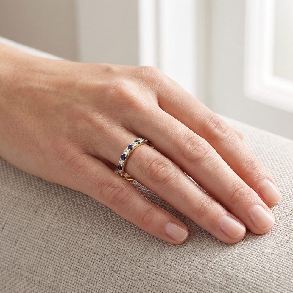 18KT Yellow Gold 0.22 Carat Round Diamond Ring | Innocence Design INLRCSD7