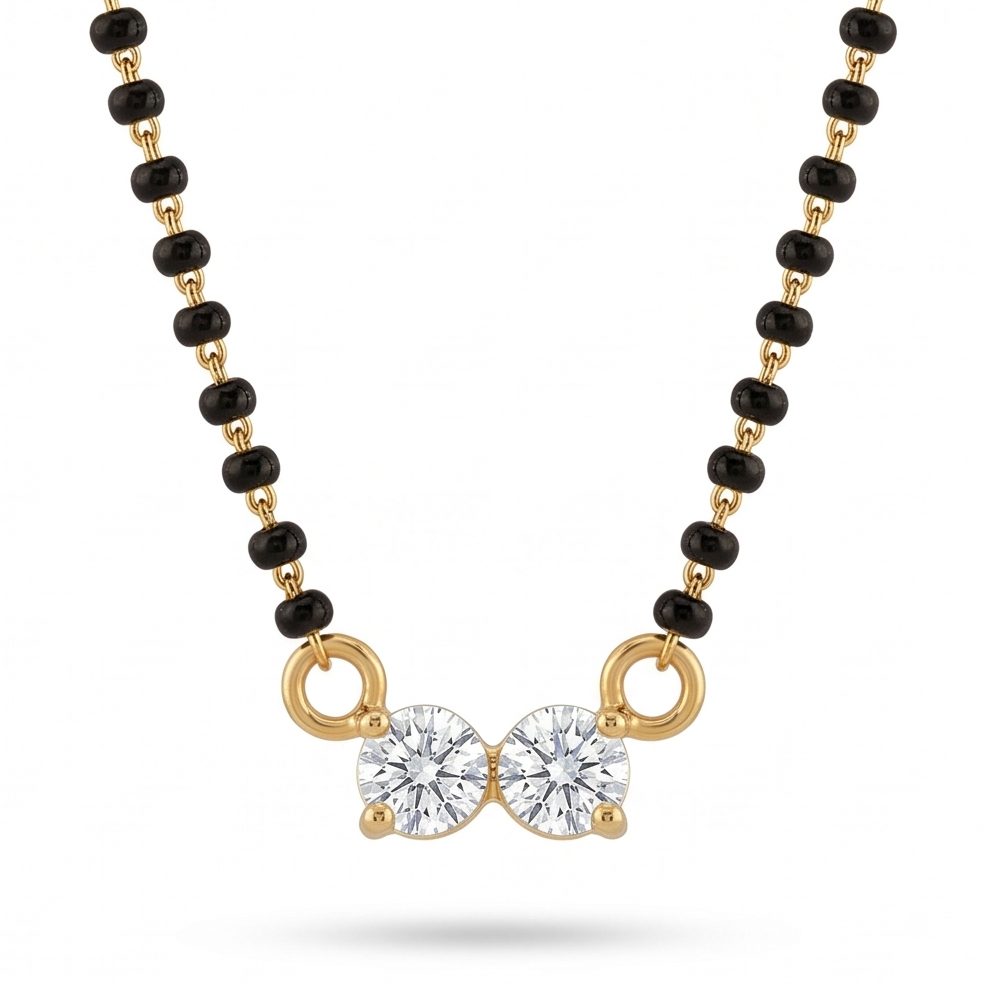18KT Yellow Gold 0.24 Carat Round Diamond Pendant | Innocence Design P-21306