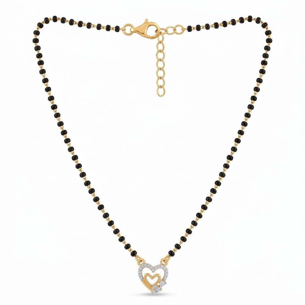 18KT Rose Gold 0.11 Carat Round Diamond Necklace | Innocence Design TNM0388