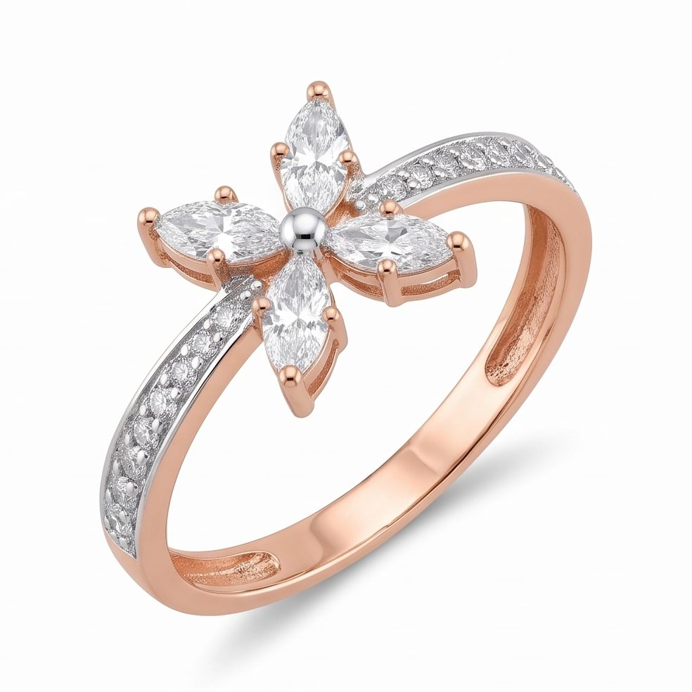 18KT Yellow Gold 0.38 Carat Round Diamond Ring | Innocence Design INNLRMQ1