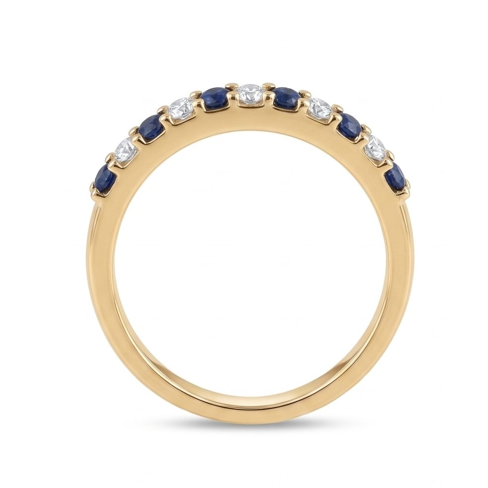 18KT Yellow Gold 0.3 Carat Round Diamond Ring | Innocence Design INLRCSD7