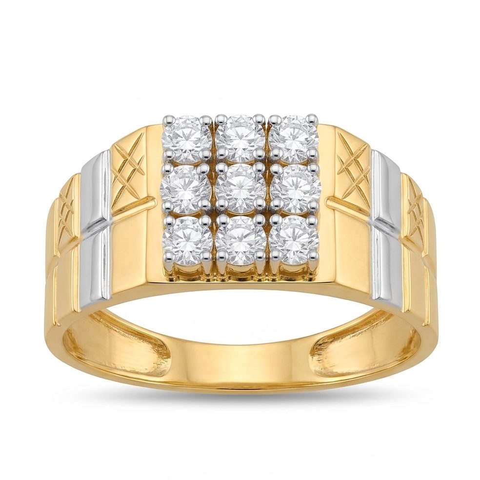 18KT Yellow Gold 0.64 Carat Round Diamond Ring | Innocence Design GR-22064