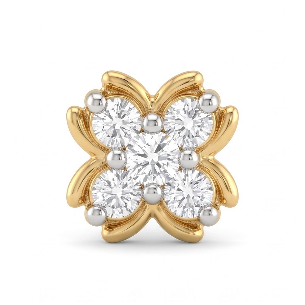 18KT Yellow Gold Nose Pin | Innocence Design NPP-21254