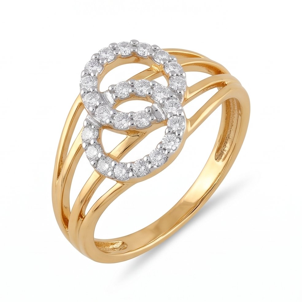 18KT Yellow Gold 0.25 Carat Diamond Ring | Innocence Design LR-21186