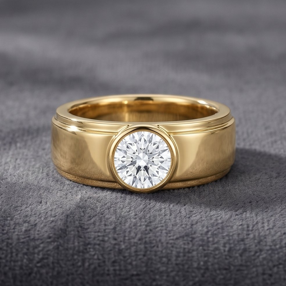 18KT Yellow Gold 0.25 Carat Diamond Ring | Innocence Design GR-20581