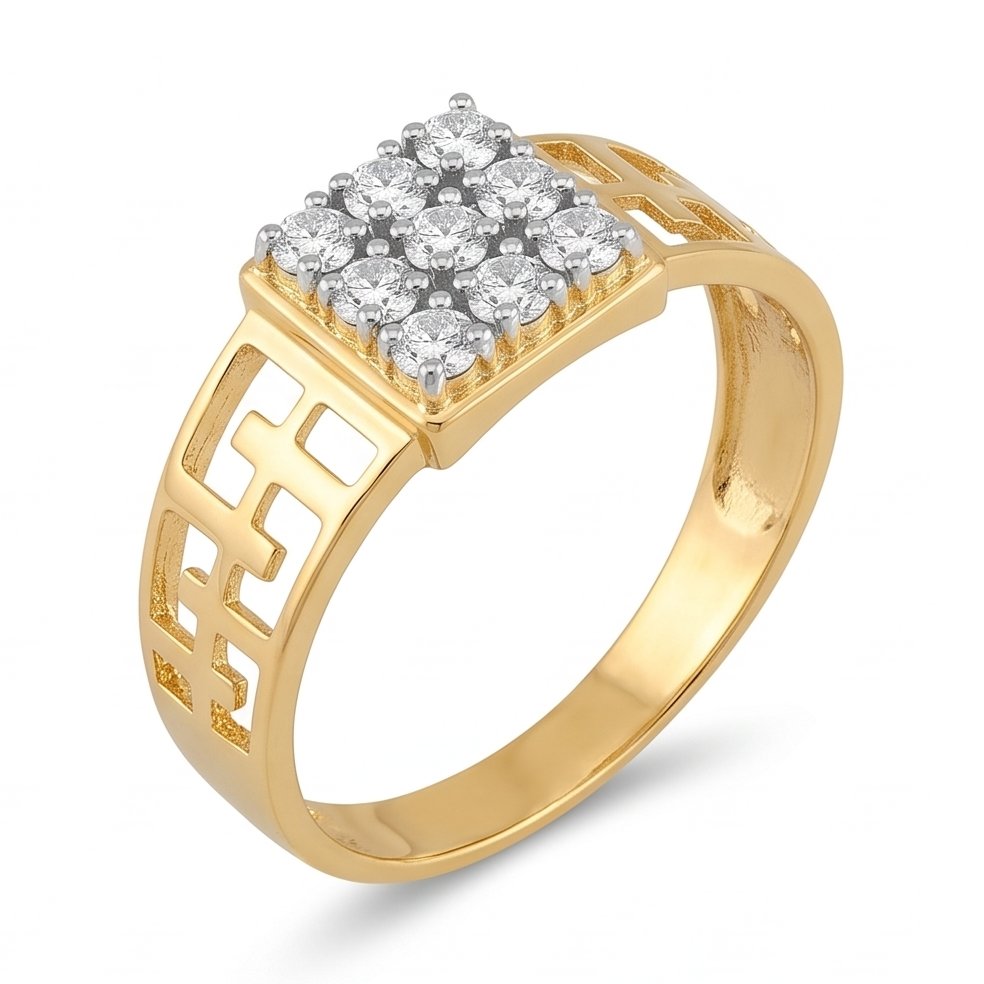 18KT Yellow Gold 0.29 Carat Diamond Ring | Innocence Design GR-22455