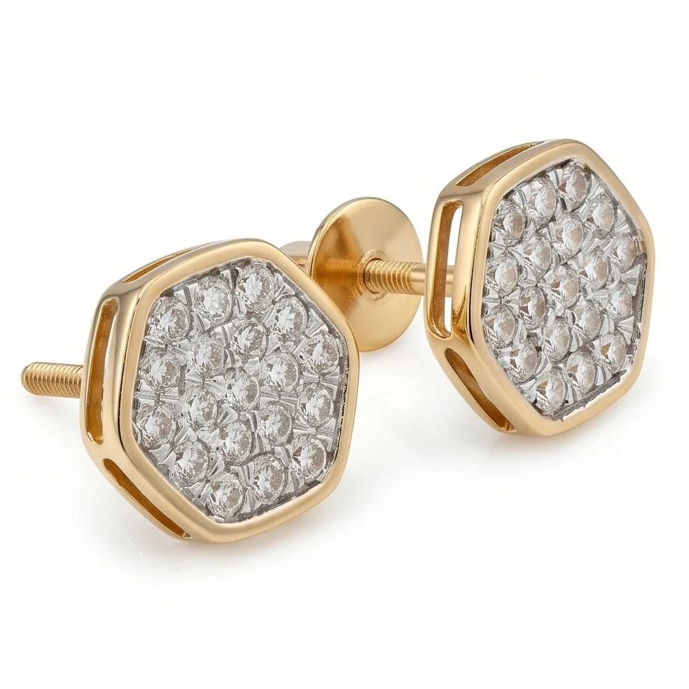 Pavé Diamond Studs