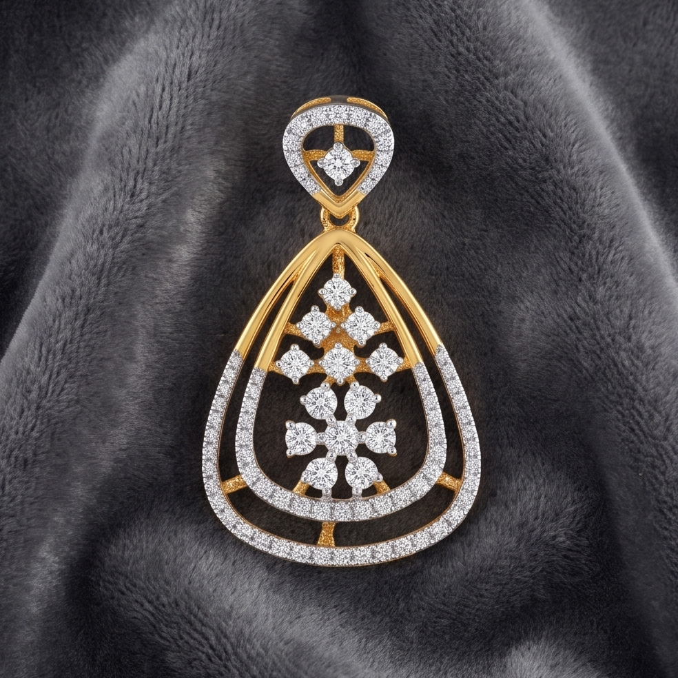 Floral Diamond Pendant