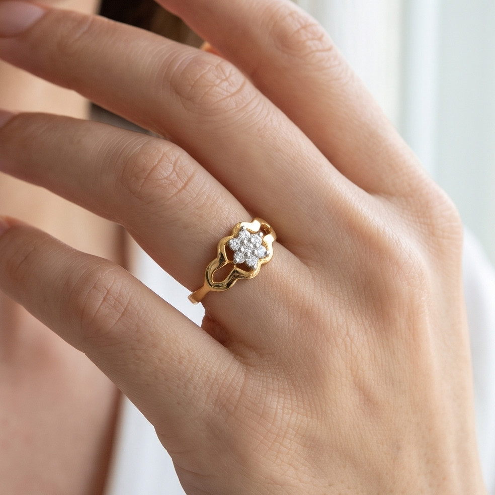 Floral Bloom Diamond Ring