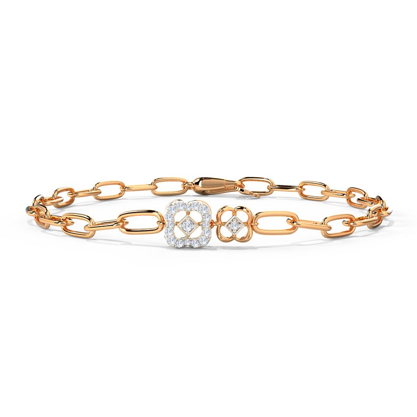 Twin Clover Diamond Bracelet
