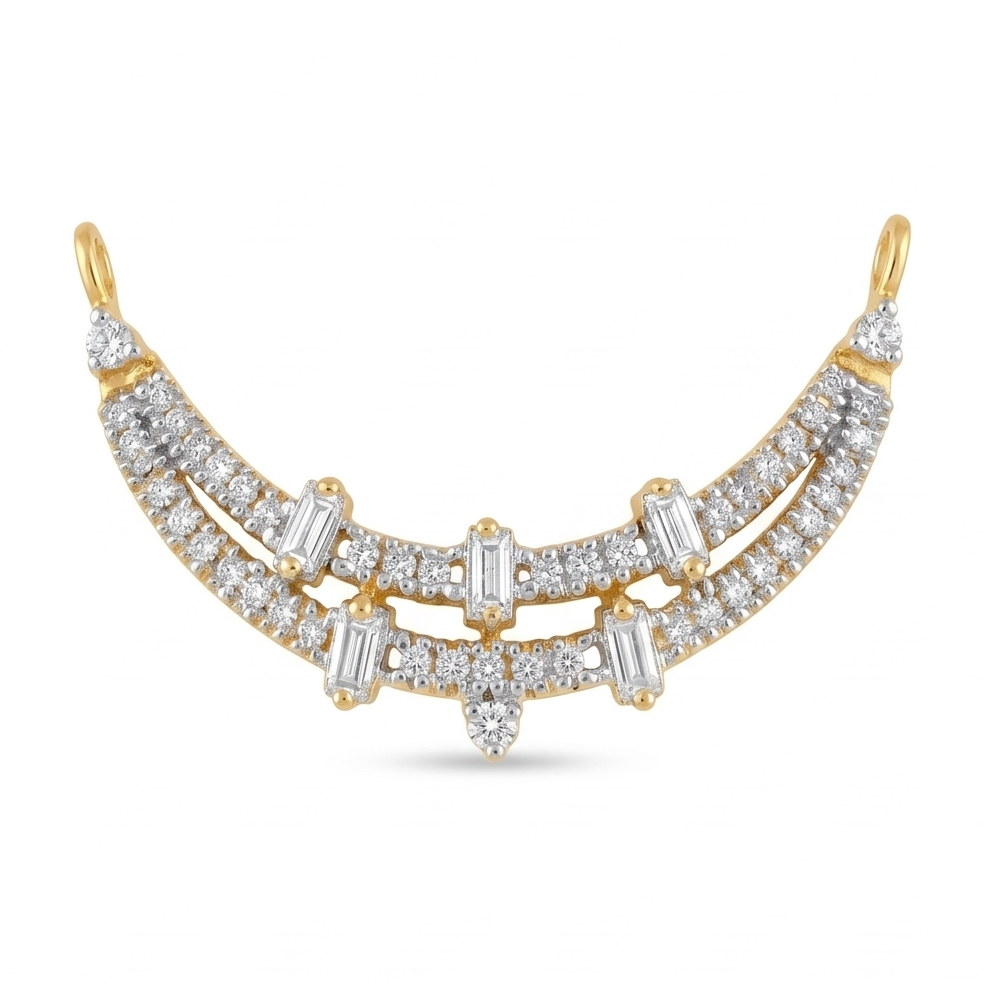Crescent Radiance Mangalsutra