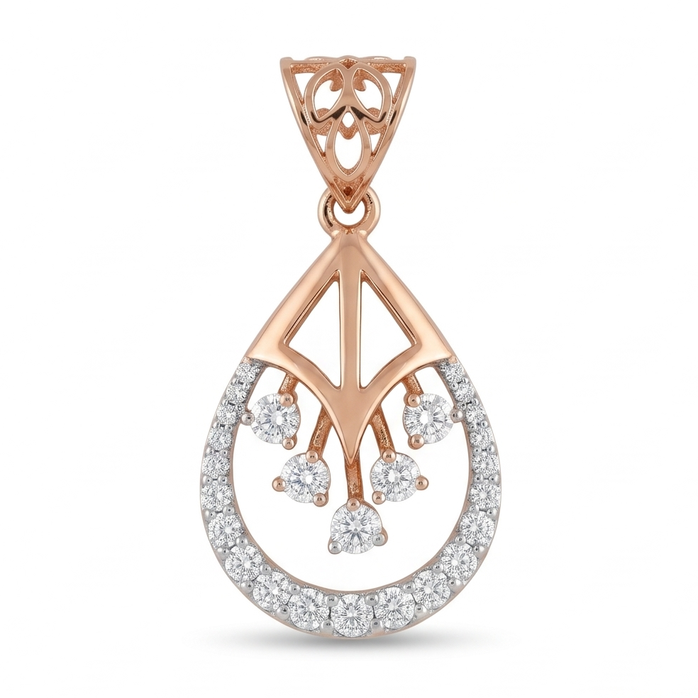 Teardrop Diamond Pendant