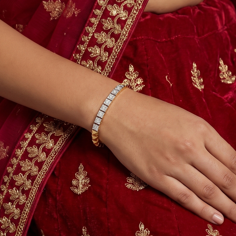 Two-Tone Diamond Bracelet