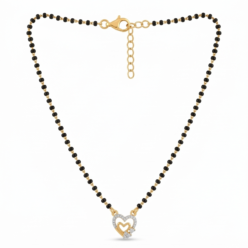 Heart Diamond Mangalsutra