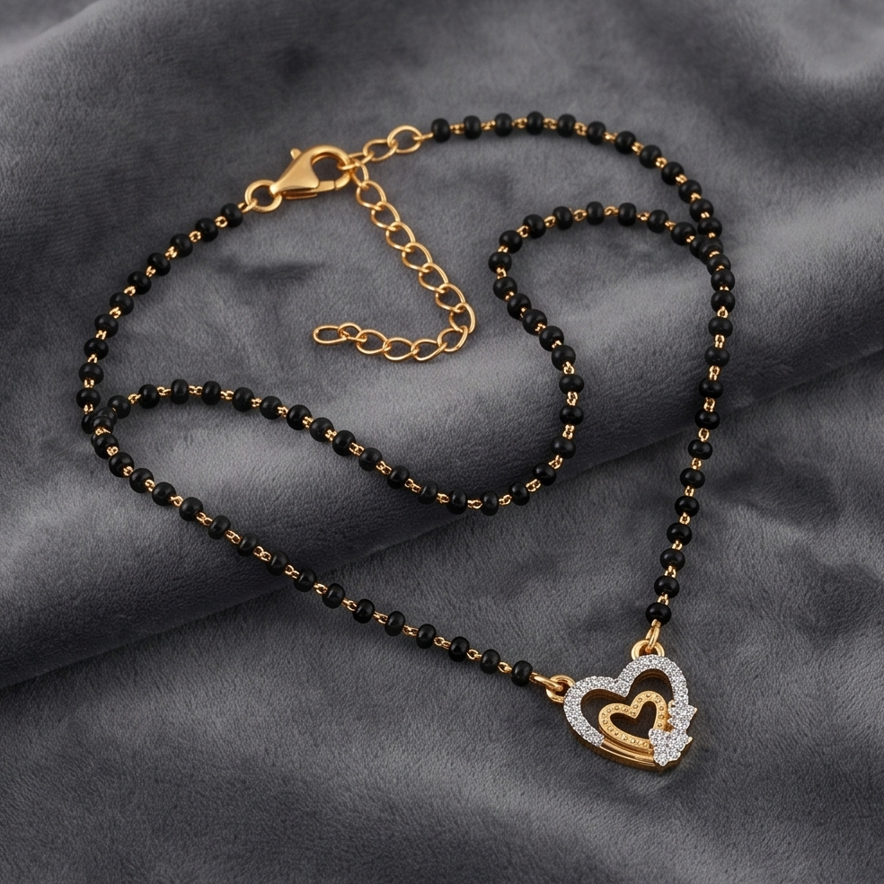 Heart Diamond Mangalsutra