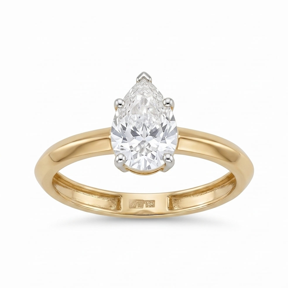 Pear Cut Diamond Ring