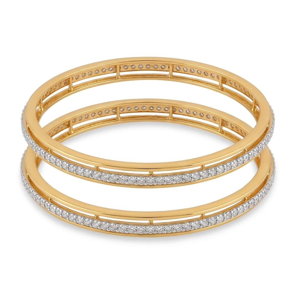 Classic Diamond Bangle Set