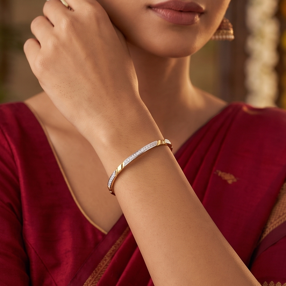 Slim Diamond Bar Bracelet