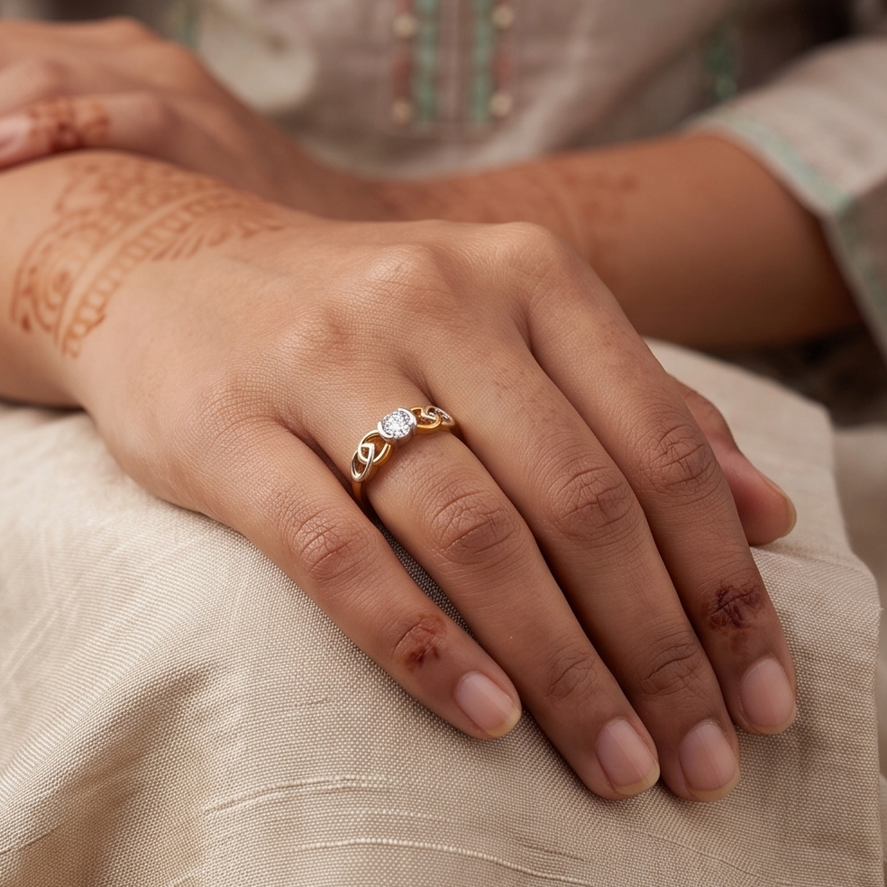 Endless Knot Diamond Ring
