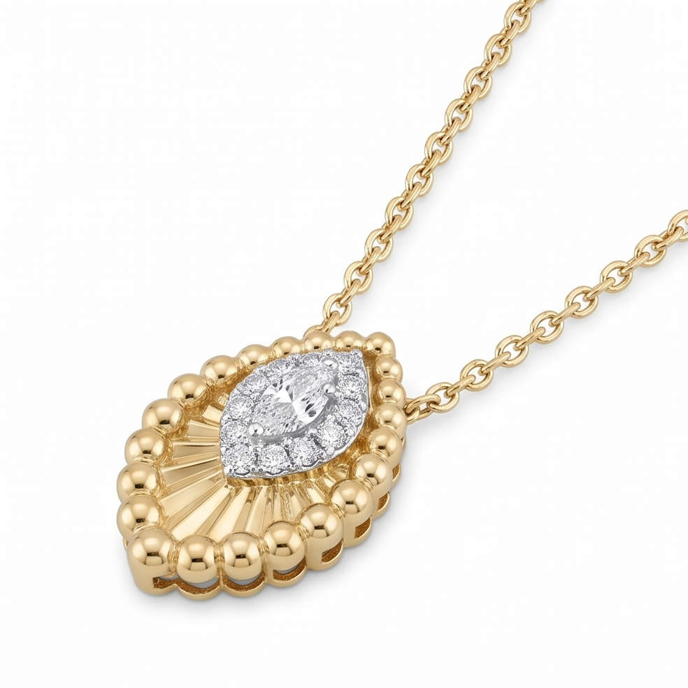Marquise Diamond Pendant