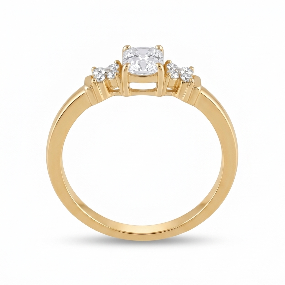 Emerald-Cut Diamond Ring