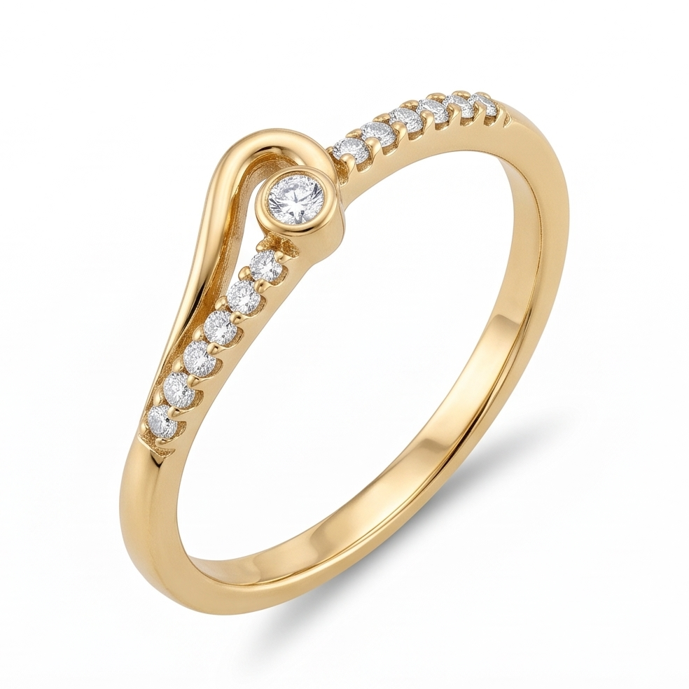 Diamond Cluster Ring