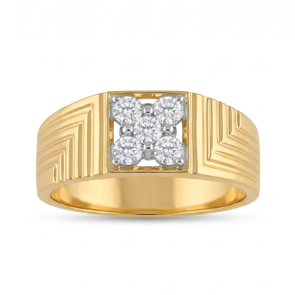 Diamond Cluster Men's Ring