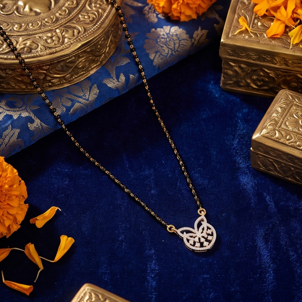 Butterfly Bliss Mangalsutra Pendant