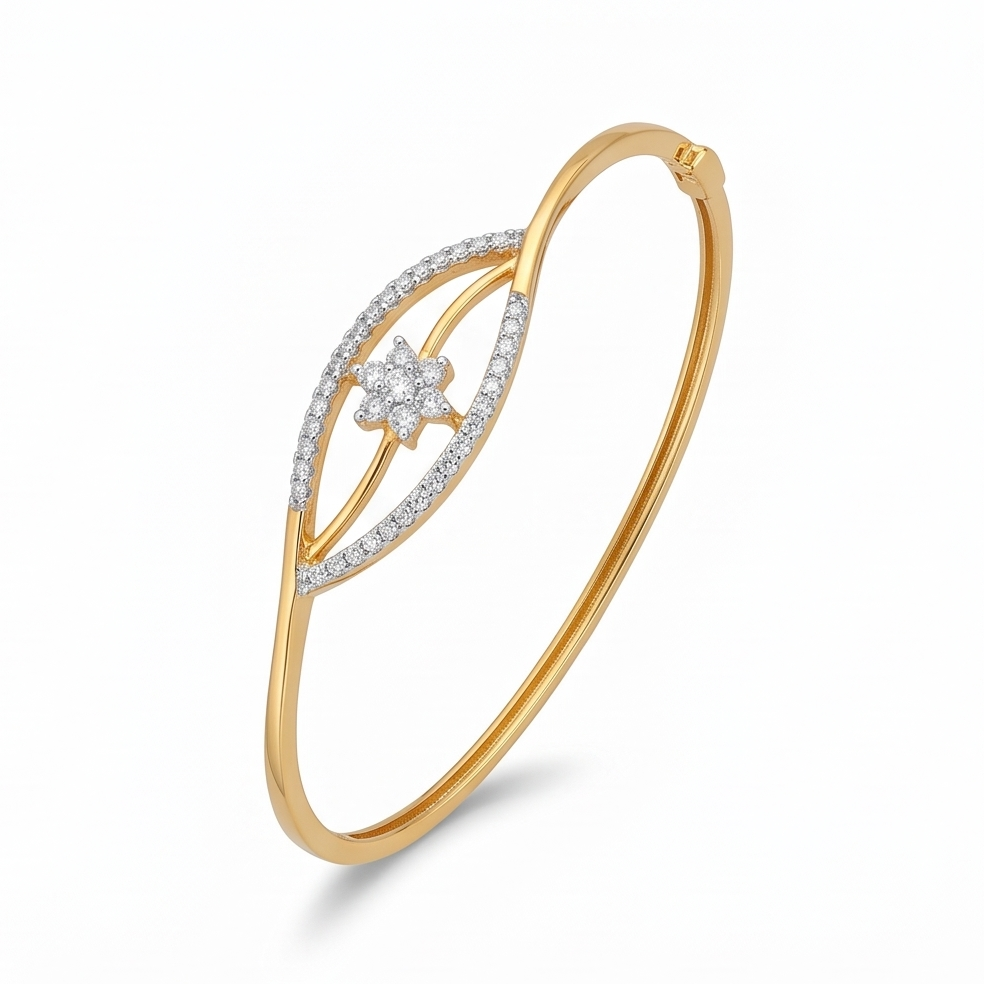 Marquise Diamond Star Bangle