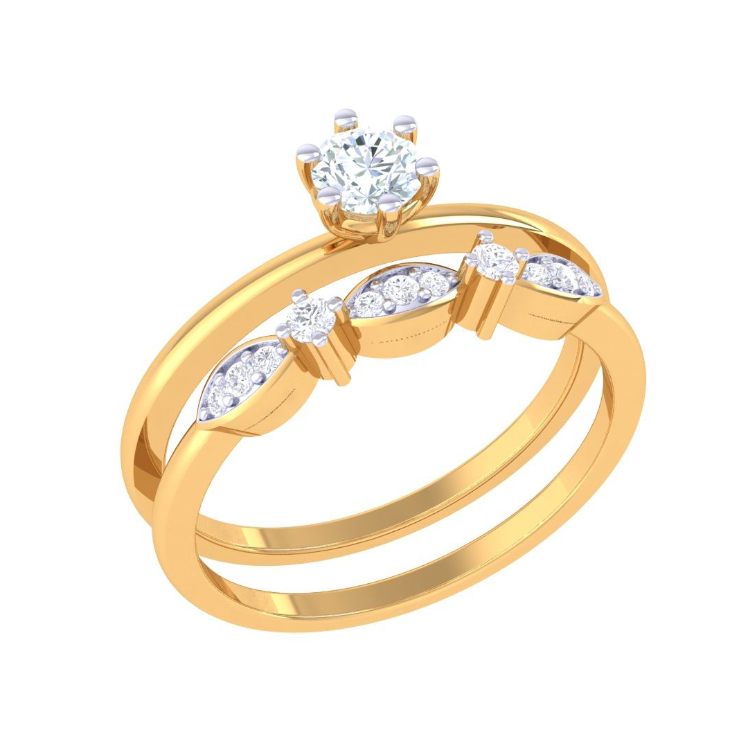 Whispering Leaves Diamond Ring