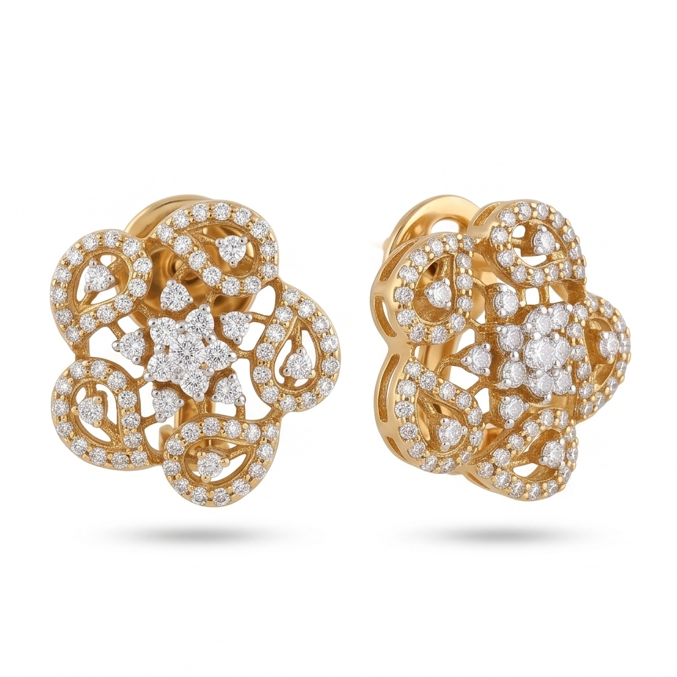 Petal Bloom Stud Earring