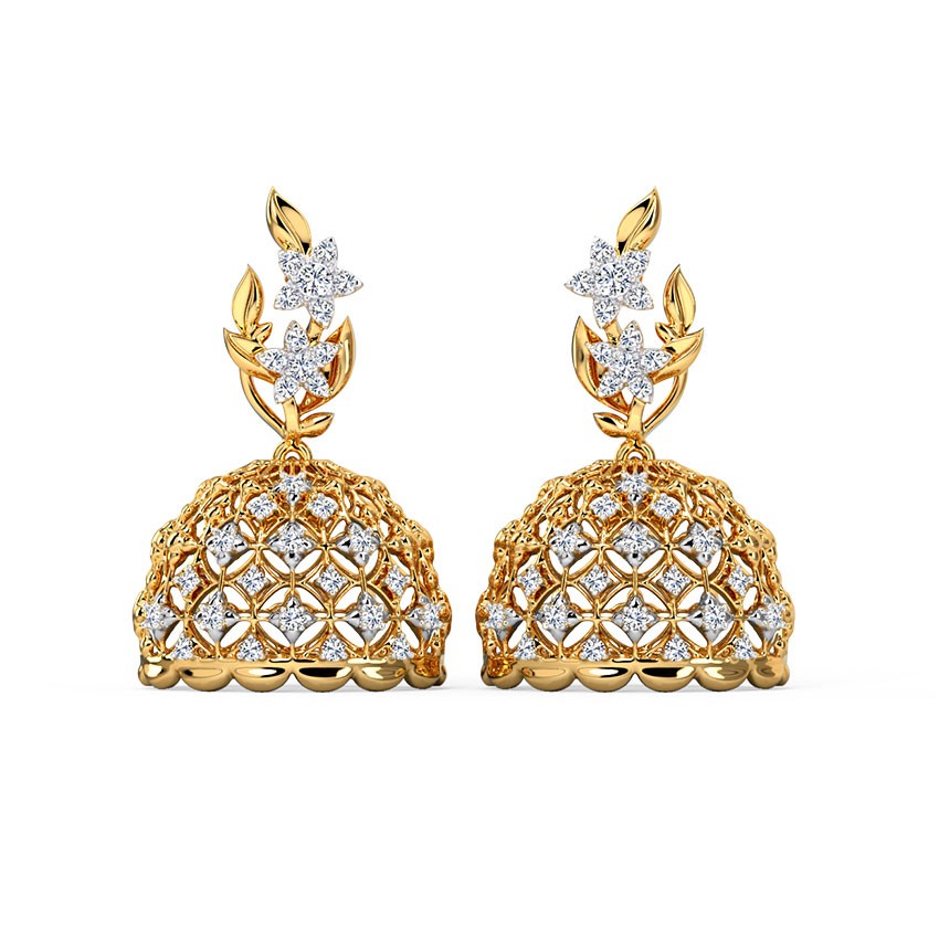 Bahar Diamond Jhumkas