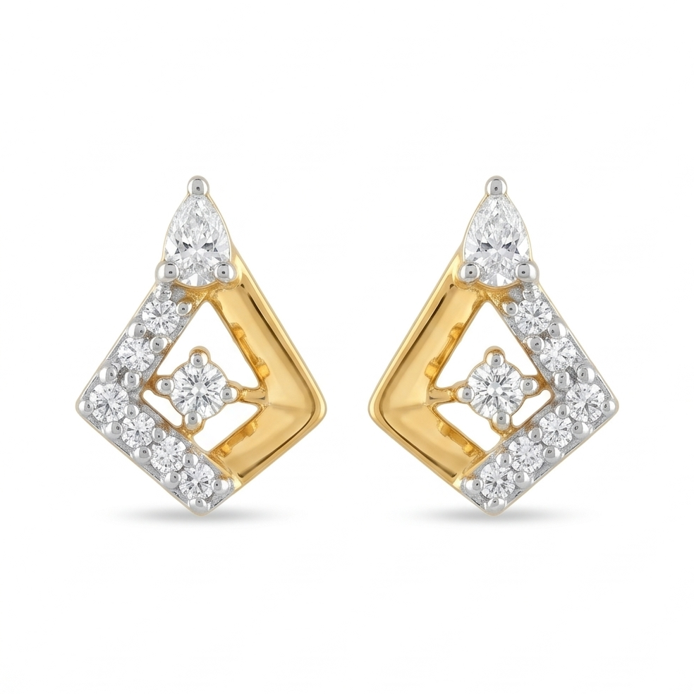 Studded Teardrop Earring