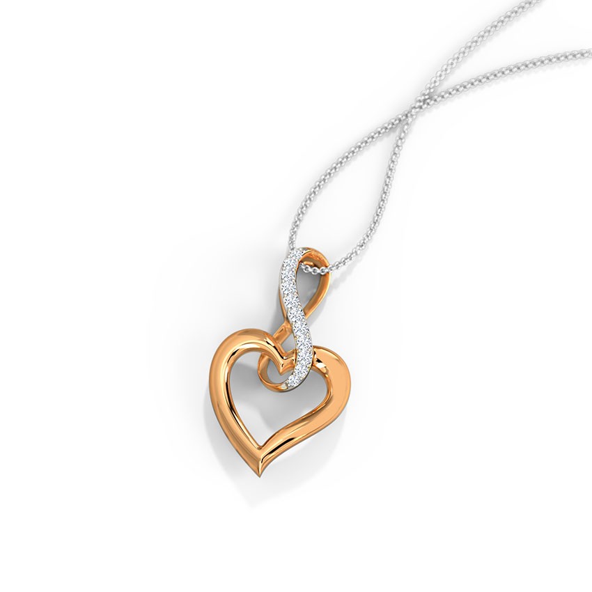 Infinity Love Diamond Pendant