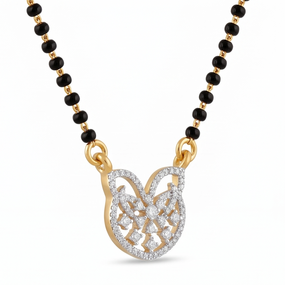 Butterfly Bliss Mangalsutra Pendant