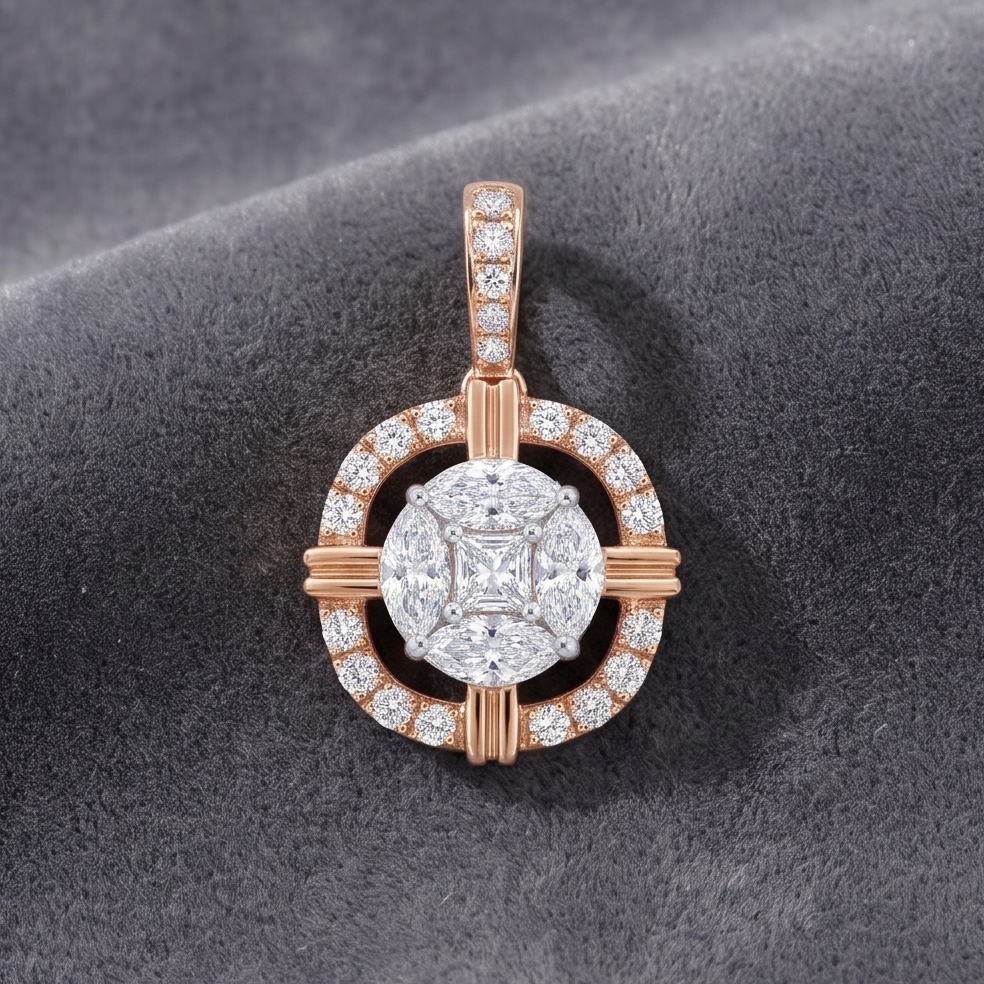 Diamond Halo Pendant
