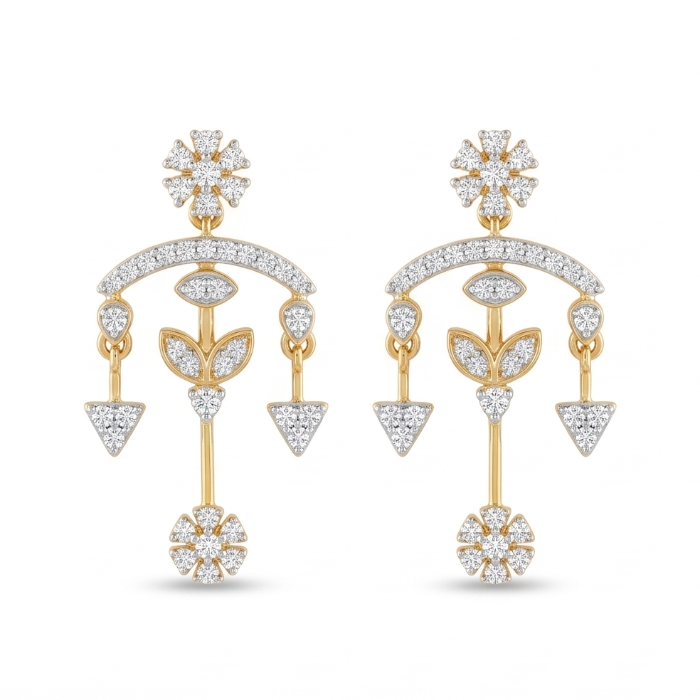 Architectural Drop Earring