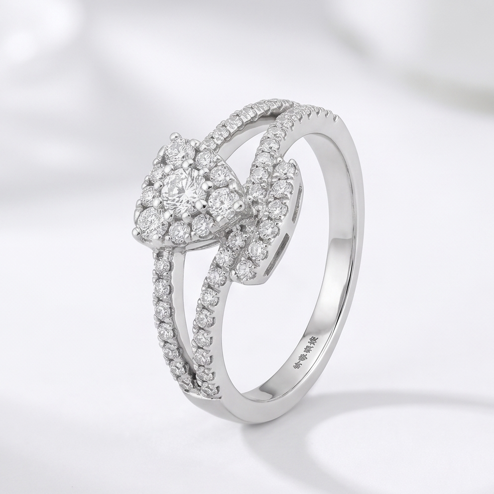 Split-Shank Diamond Ring