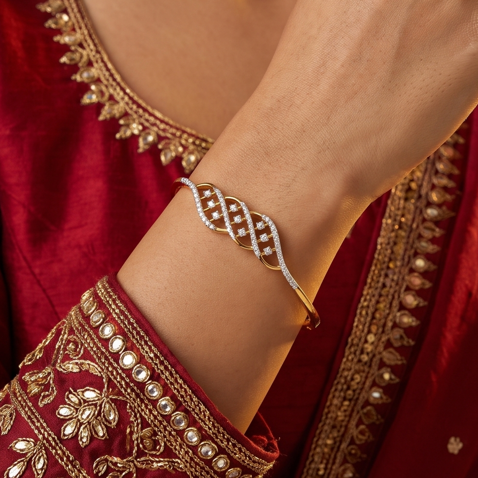 Diamond Bangle Bracelet