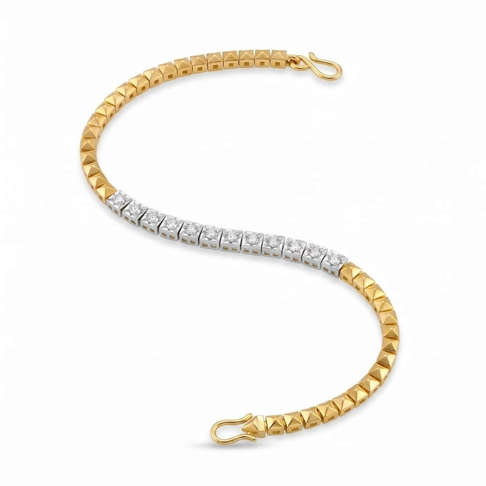 Two-Tone Diamond Bracelet