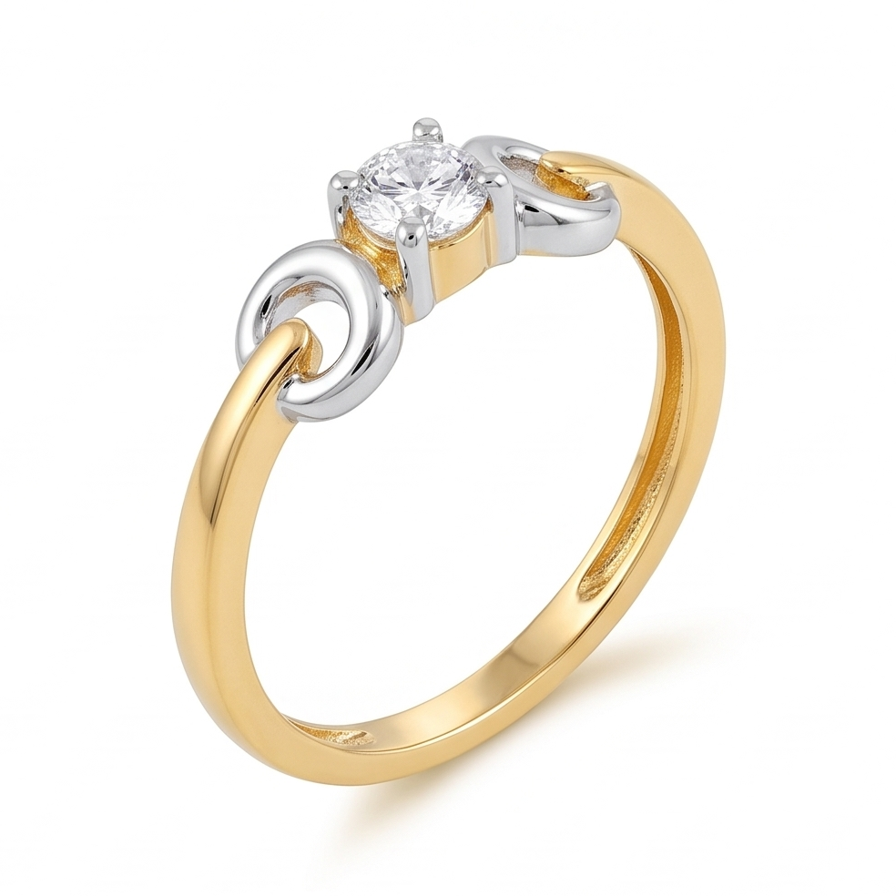 Modern Solitaire Diamond Ring